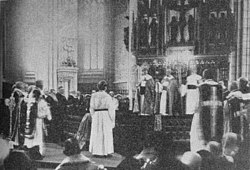 Nathan Söderblom is ordained as archbishop of the Church of Sweden in 1914. Swedish Lutheranism teaches that it possesses an unbroken line of ordinations to the Apostles.