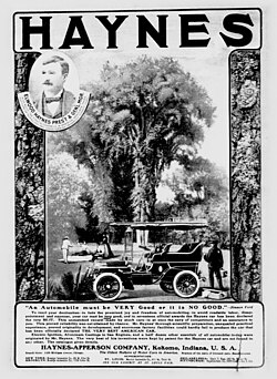 1904 newspaper advertisement for Haynes-Apperson
