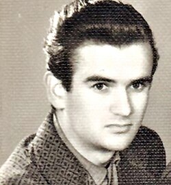 Radović as a young student