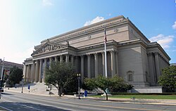 The National Archives Building from Constitution Avenue