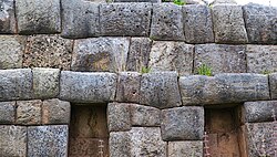 Andesite retaining wall at Sacsayhuamán citadel, Peru