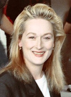 Streep at the 32nd Grammy Awards, 1990