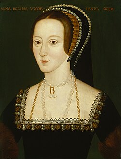 Anne Boleyn, second wife of Henry VIII