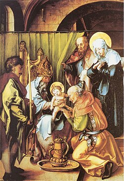 The Circumcision of Christ from the Seven Sorrows Polyptych by Albrecht Dürer