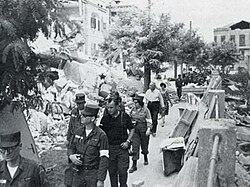 American soldiers in Skopje after the 1963 earthquake