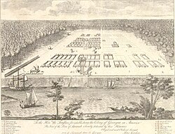 Savannah in the Province of Georgia in the early 18th century