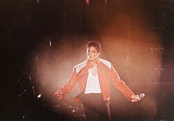 Jackson during the Dangerous World Tour in Monza, Italy, in 1992