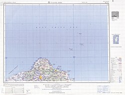 Area of today's Zhongzheng District, Keelung (1950)