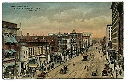 Looking north on Broadway from present-day Sheridan Ave, 1910.