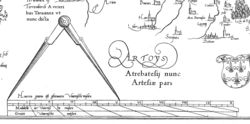 Scalebar on a Mercator map