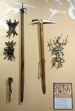 Antique climbing tools