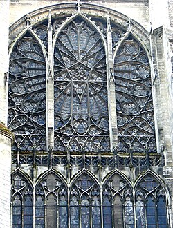 The North rose of Amiens Cathedral
