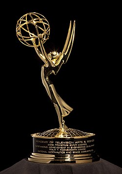 NASA Television's 2009 Philo T. Farnsworth Primetime Emmy trophy