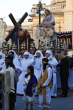 Holy Week procession in Malta