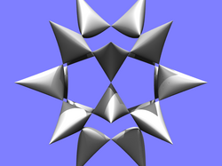 The numerous singular points of the Barth sextic are the solutions of a polynomial system