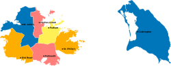 Parish and dependency capitals