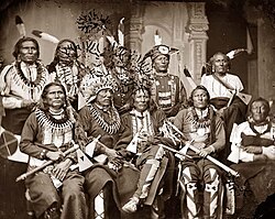 Native American chiefs, 1865