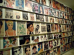 Covers displayed in the Andy Warhol Museum