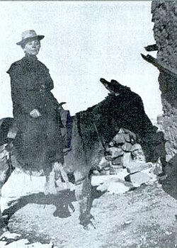 Kate Cory, at a Hopi village, c. 1905–1912