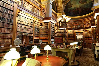 The Library of the Palais Bourbon in Paris