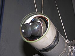The IR seeker head on a FIM-92 MANPADS