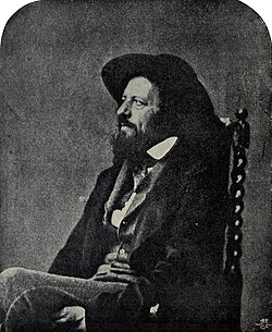 Alfred, Lord Tennyson, photographed in 1857.