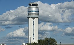 Current control tower, completed in 2004