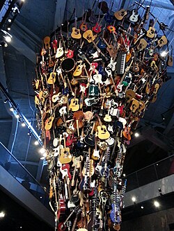 Guitar sculpture at MOPOP