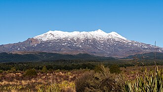 Mount Ruapehu from the northwest, July 2026