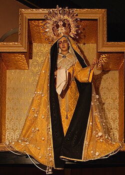 Crowned statue of Our Lady of Sorrows, Warfhuizen, the Netherlands