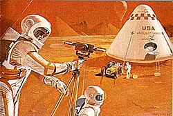 An expedition-style crewed mission would operate on the surface, but for limited amounts of time.