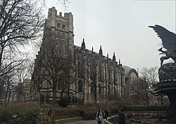 Southern elevation of the facade