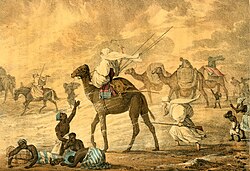 Dust storm in Sahara, painted by George Francis Lyon