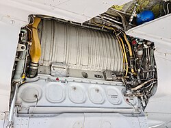 Close-up of the landing gear bay