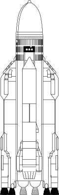 NASA artwork of Polyus with the Energia rocket