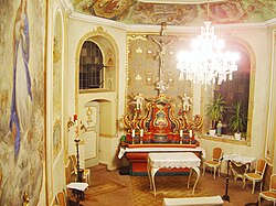 The chapel at Schloss Dagstuhl.