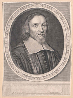 Moses Amyraut formulated Amyraldism, a modified Calvinist theology regarding the nature of Jesus' atonement.[117][118]