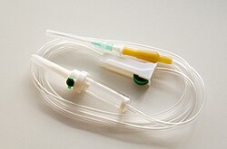 IV infusion set (not yet in use)