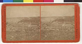 Minnesota State Prison around 1878, Stillwater, Minnesota