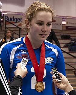 UBC's Lisa Barclay won the 2014 Mary Lyons Award and three national championships.