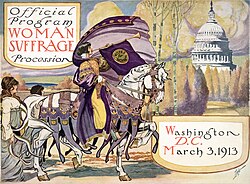 Program for NAWSA's 1913 Woman Suffrage Procession in Washington
