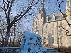 The Rock in front of the University Hall