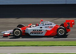A Team Penske Verizon-sponsored car in 2009, with an unbranded Marlboro scheme