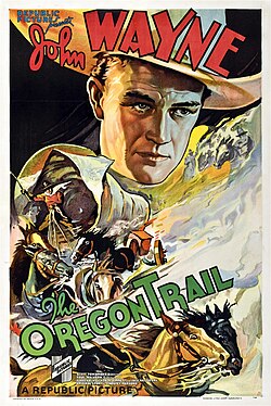 John Wayne in the lost Western The Oregon Trail (1936)