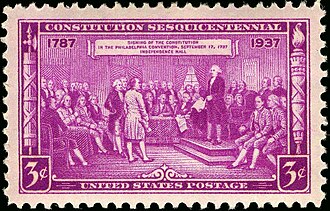 Postage Issue of 1937 commemorating the 150th anniversary of the signing of the Constitution