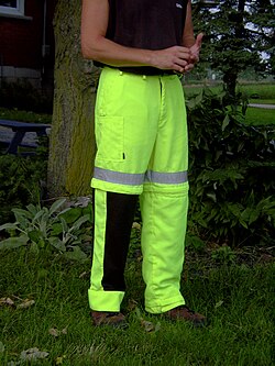 Convertible Ventilated Trousers shown with one leg cover removed