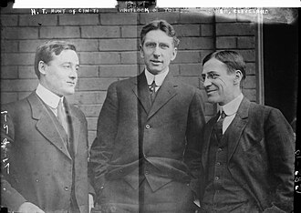 "The Holy Trinity", as Ohio mayors (left to right) Henry Thomas Hunt of Cincinnati, Brand Whitlock of Toledo, and Newton D. Baker of Cleveland were called, following the mayoral elections of November 4, 1911.