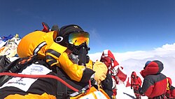 Selfie on the summit, 2012