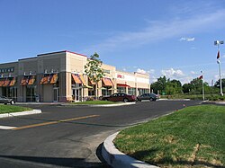 Cicero is currently undergoing a retail renaissance. Old run-down properties are redeveloped into new retail plazas like this one called The Marketplace.