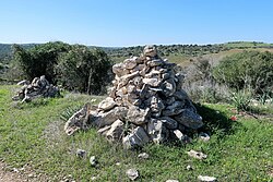 A cairn in the Judean mountains